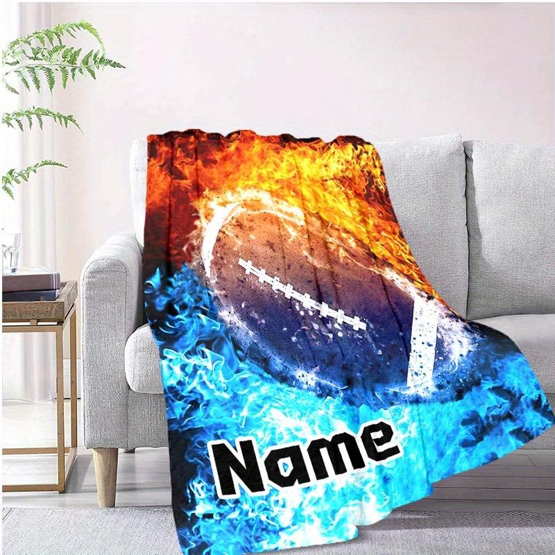 Firefighter Customize Your Name Blanket Warm Comfortable And Soft Blankets Are Suitable For Home Lunch Break Blanket Office Sofa Sofa Gift To