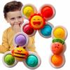 Fidget Spinner Z Przyssawką Sensoryczną Kąpiel Prezent Grzechotka Zestaw