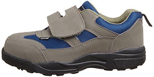 Co-cos Nobuoka Safety Work Shoes, JSAA Certified Professional Sneakers, Magic Type, Algrid A-34000, Gray, Size 22.0cm