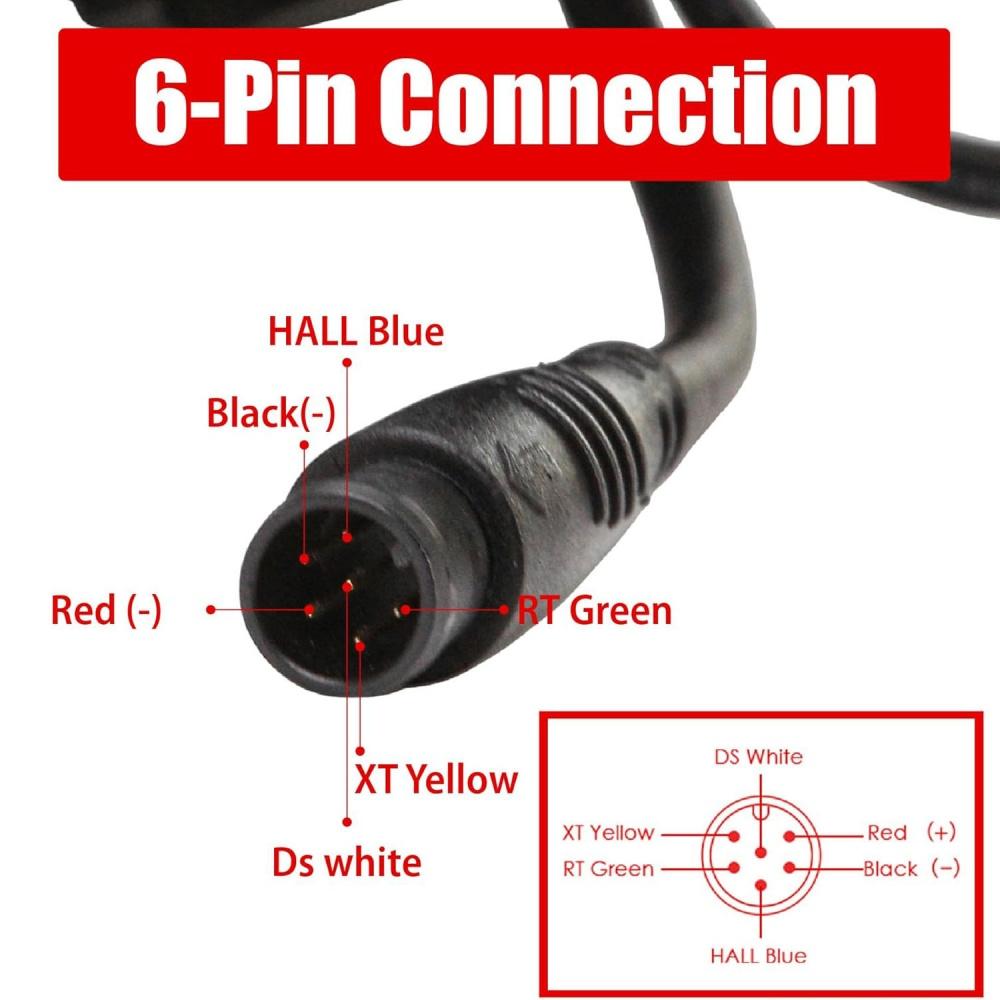6-pins Elektrisk Scooter Tumgas LCD-display 72V Styrenhet Vridgas QS-S4