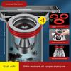 New Model Anti-Odor Drain Device for Bathroom, Universal Inner Core Anti-Backflow Valve, Anti-Odor Gadget for Drain Pipes, Sealing Cover