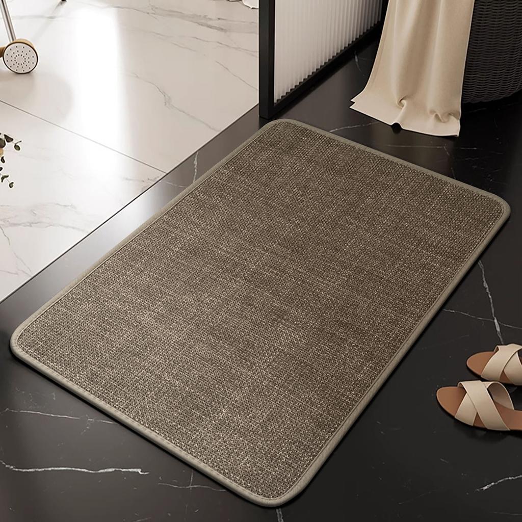 Bathroom Floor Mat Bathroom Door Mat Absorbent Non-slip Floor Mat Household Door Mat Toilet Bathroom Quick-drying Carpet