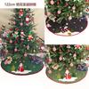 48 Inch Christmas Tree Skirt Decorative Floor Cover Holiday Home Decor American Style Semi-Handmade