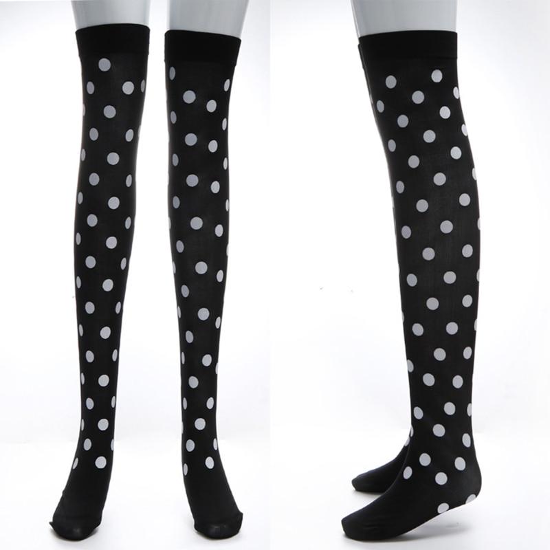 Halloween Long Knee High Socks Costume Masquerade Carnival Cosplay Soft