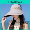 Summer Korean Style Wide Brim Sun Hat With Breathable Polyester For Outdoor Travel And Sun Protection