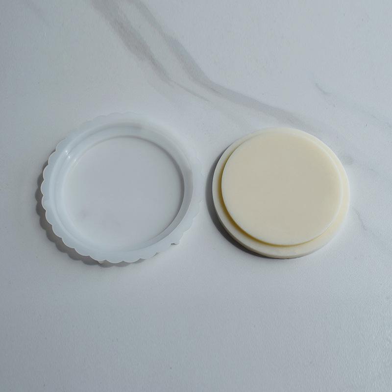 תבנית סיליקון עגולה לכוס נר עם מכסה, קופסת אחסון ומראה אפוקסי שרף, עשה זאת בעצמך צמנט, גבס, ארומתרפיה