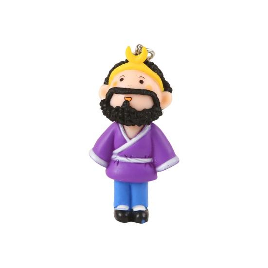 Journey to West Keychain Pendant Resin Sun Wukong Tang Monk Pigsy Sha Monk White Dragon Horse Key Ring Holder