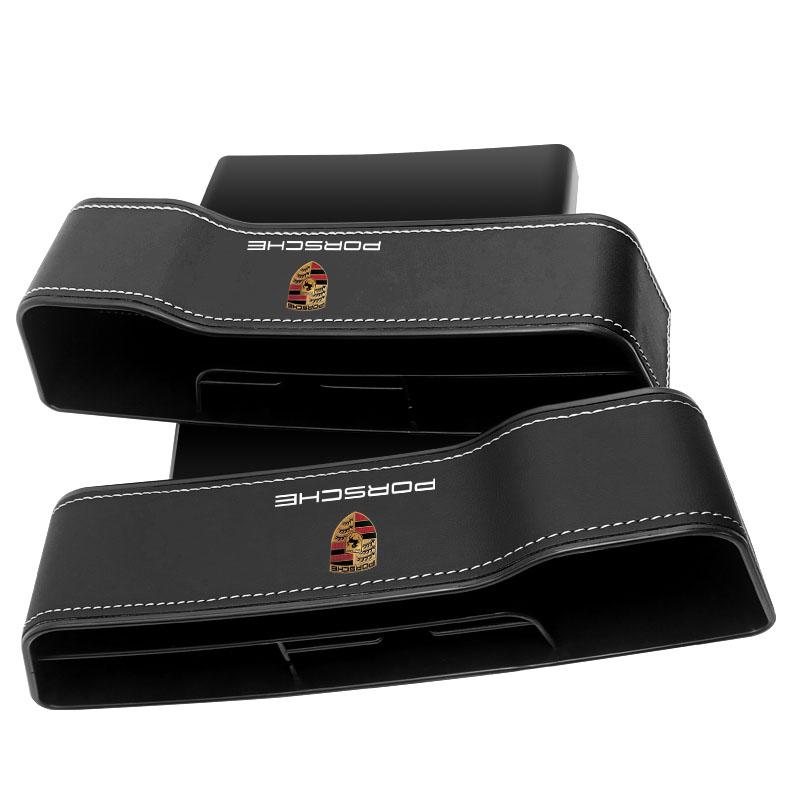 2 ks Multifunkční organizér na sedadlo do auta Úložný box do mezery sedadla Pro Porsche 911 918 928 944 968 Boxster Carrera-GT Cayenne Macan Panamera