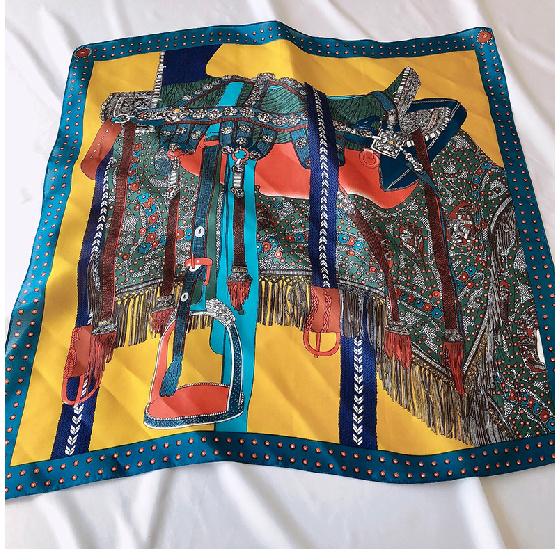 

Женский декоративный шарф на весну и осень, универсальная лента, имитация шелка, украшение для сумок, профессиональный шарф 70*70cm