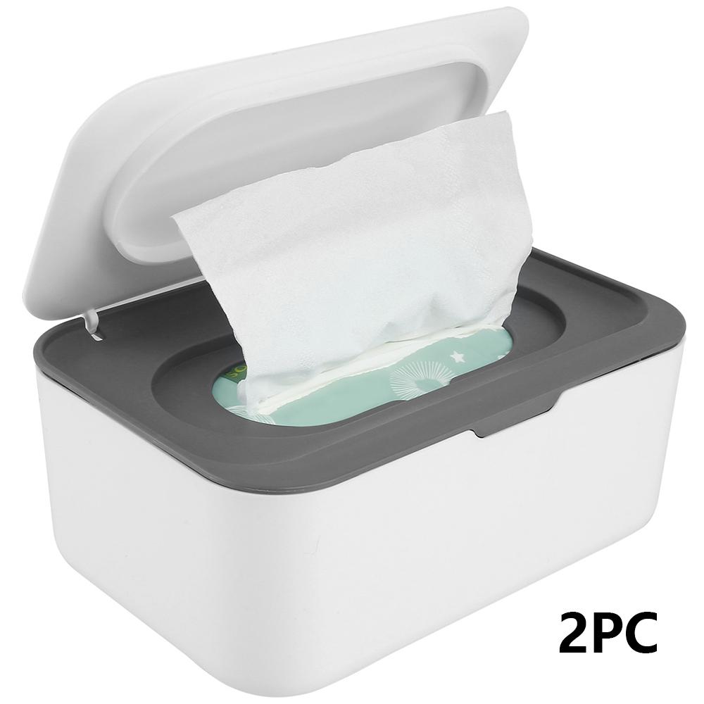 Wipes Dispenser Dustproof Tissues Wipes Case with Lids Multifunctional Baby Wipe Holder Large Capacity Sealing Container Case