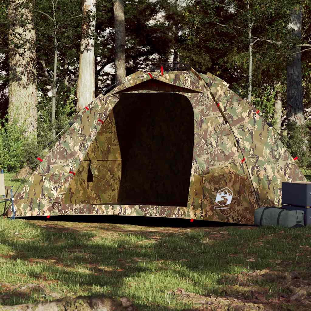 Fishing Tent for 4 Persons Camouflage Pattern Quick Release