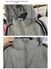 Women's 2023 Korean Style Long Down Jacket, Over-the-Knee, Three-Stripe, Thickened, Loose Fit, White Duck Down, Couple's Coat.