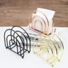 Nordic Iron Tissue Holder: Vertical Napkin Rack for Kitchen or Dining Table