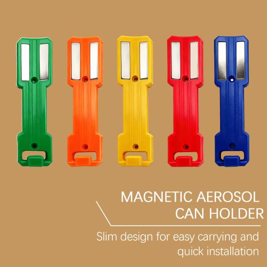 Magnetisk holder for aerosolsprayboks Garasjeholder for sprayboks Veggmontert organisator Holder ulike metallflasker og bokser for å forhindre sklir og risting