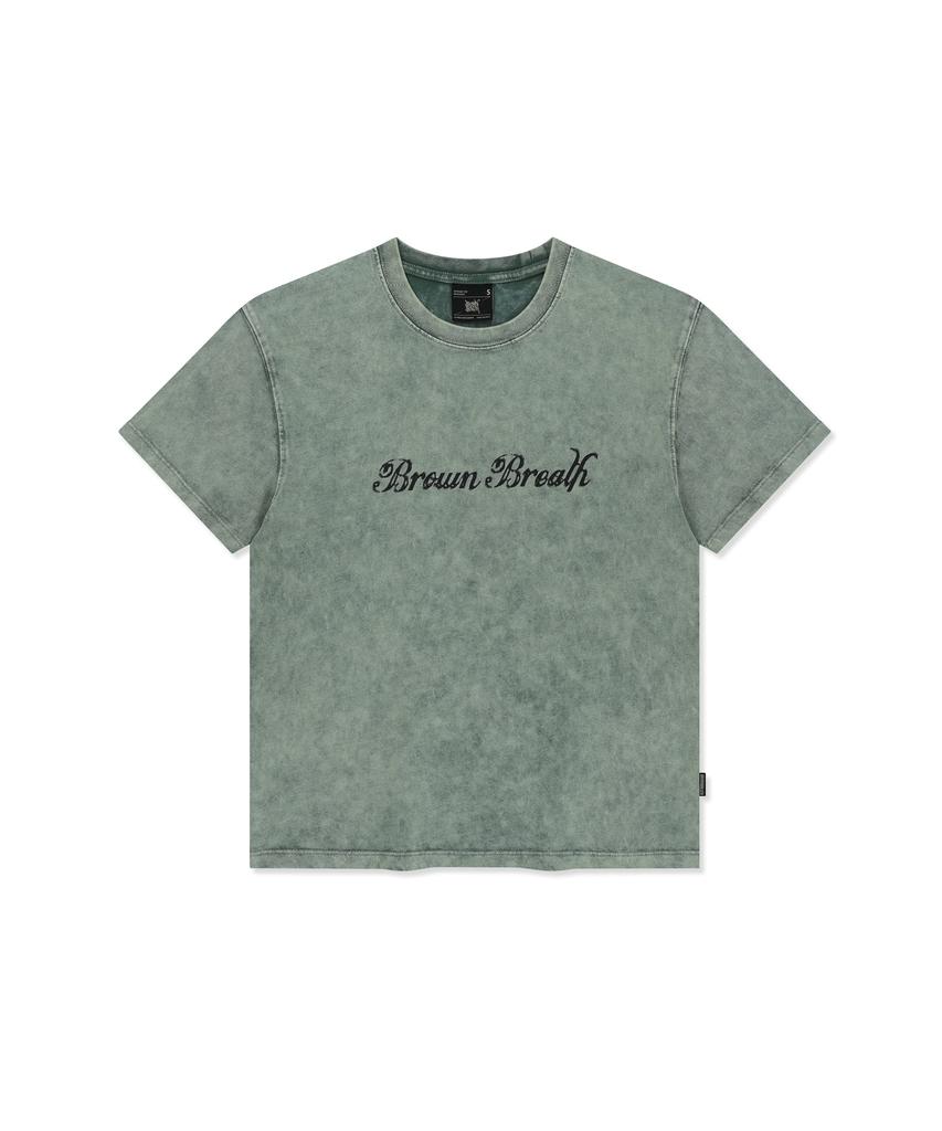 BROWNBREATH W Washed Bb Regular Tee - Mint