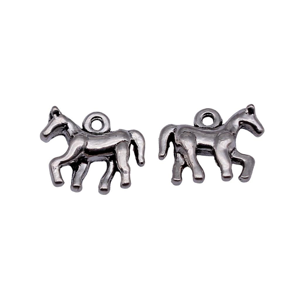 Antique Horse Pendants Metal Animal Charms For DIY Jewelry Handmade Craft Supplies