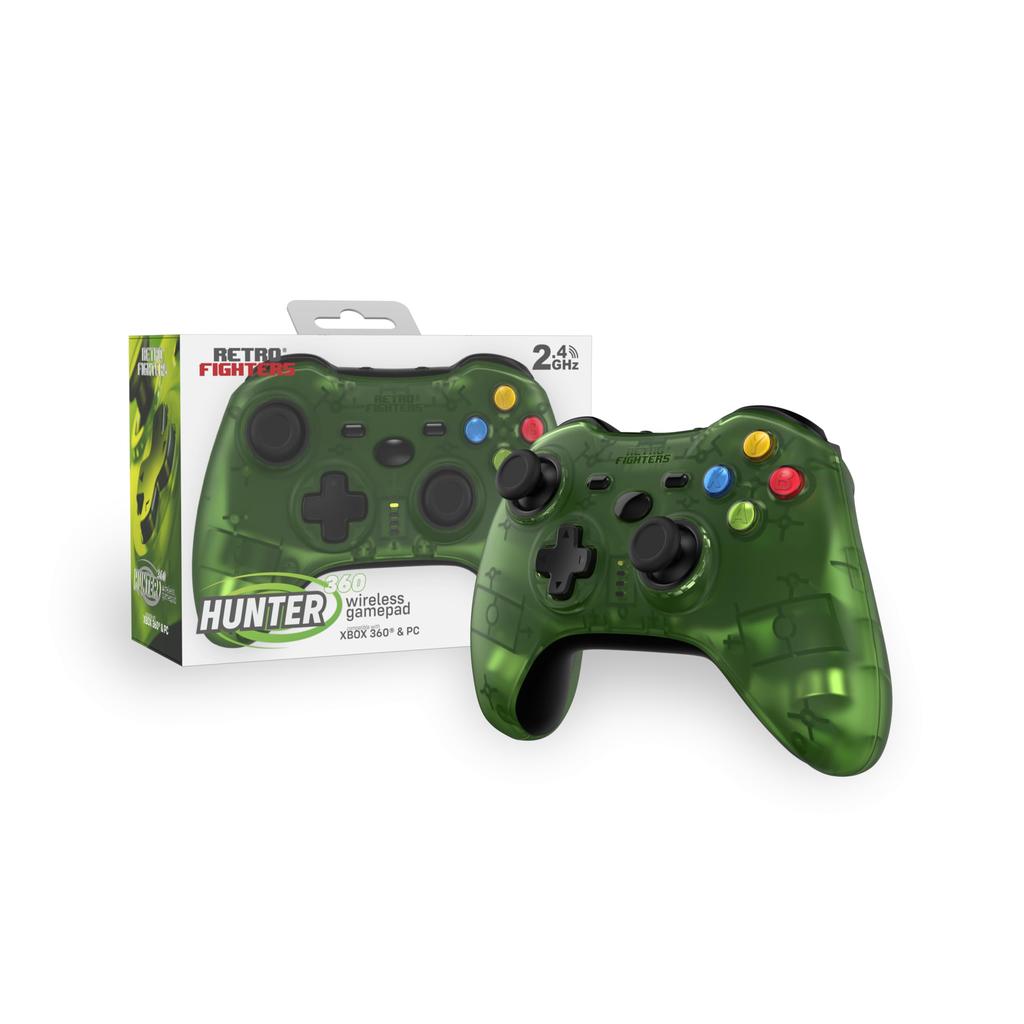Retro Fighters Hunter 360 Kabelloser Controller für mit Hall-Effekt und Drift-Clear PC/Xbox 360, Sensor, 2,4 GHz Kabellos, USB-C Lade,