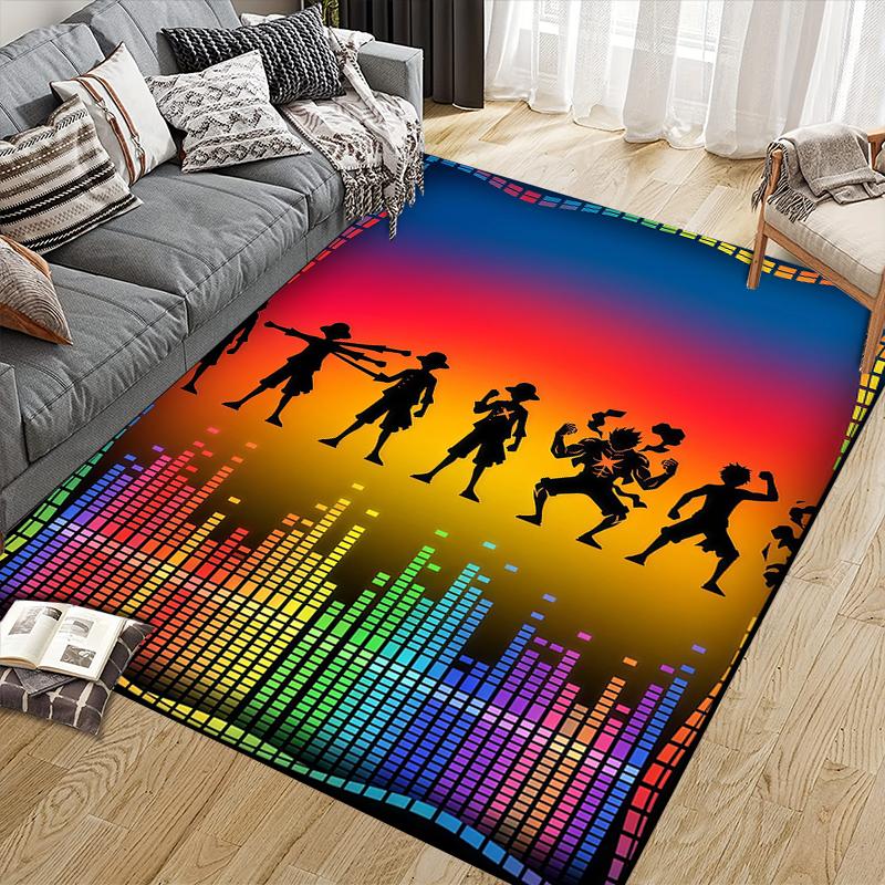 Luffy Home Sofa Decoration for Living Room & Bedroom, Non‑Slip Play Flannel Floor Mat for Game Room