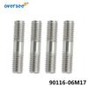 4pcs/set 90116-06M17 Stainless Steel 304 Bolt For Yamaha Outboard Motor 2T 40J 6F5 6F6