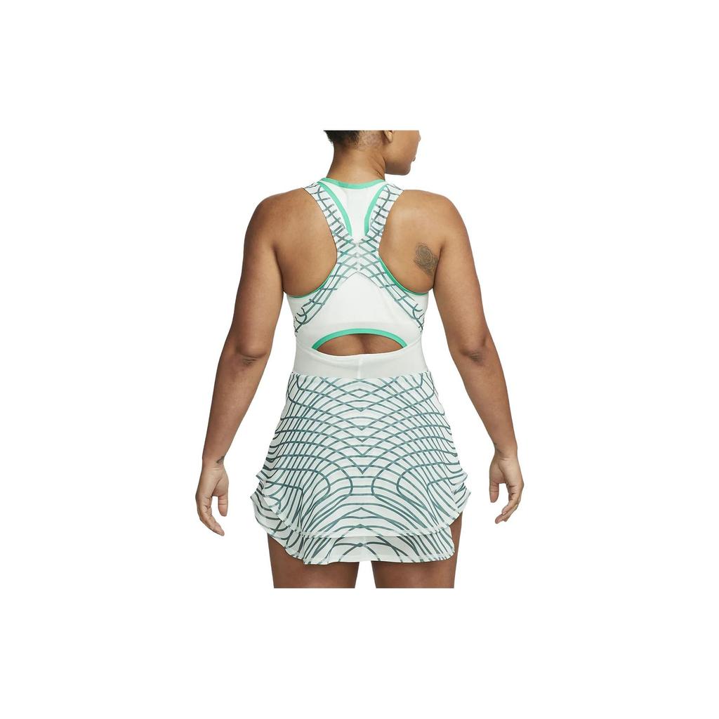 Nike Court Dri-FIT Slam Figurbetontes Ärmelloses Badmintonkleid Damen Kleider Hellgrün DR9739-394