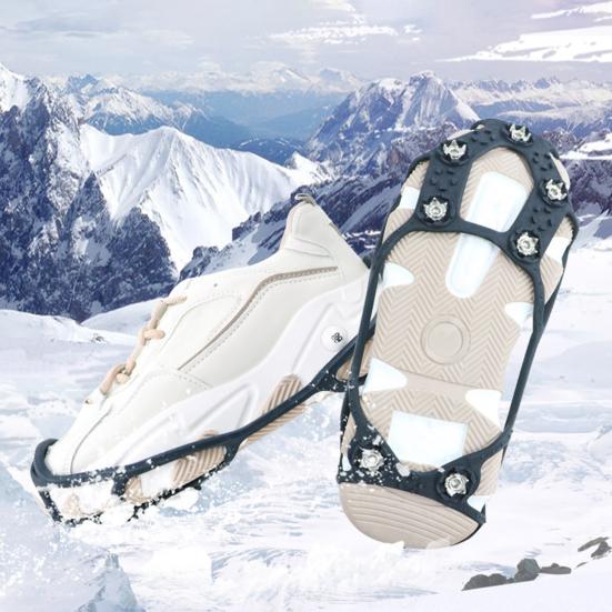 

1 пара высокоэластичный коньк Crampon 7 зубов портативный зимний скалолазание