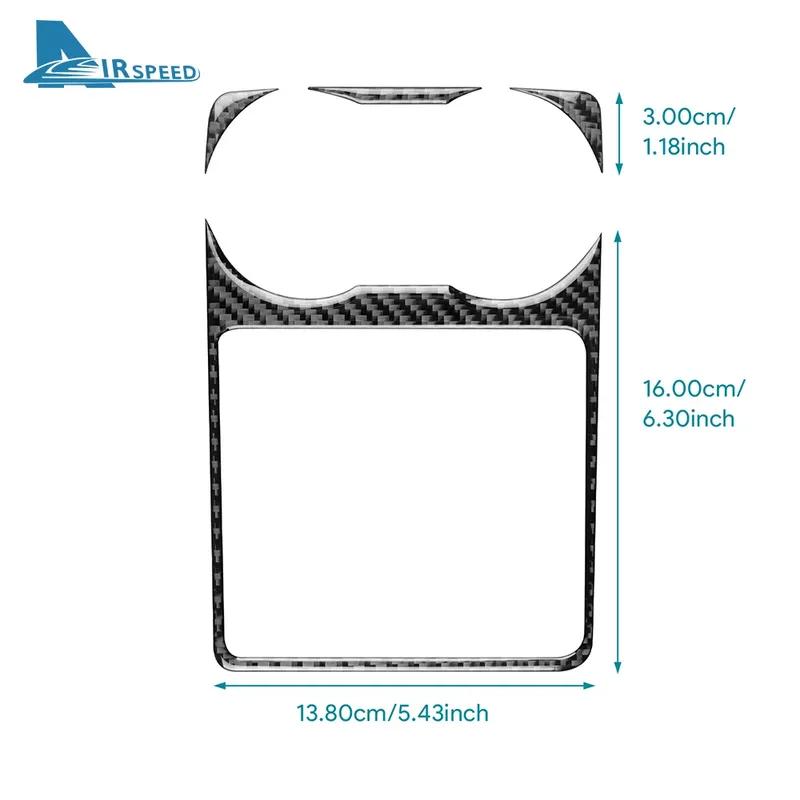 Real Soft Carbon Fiber Sticker For Seat Leon 2017 2018  LHD RHD Car Water Cup Holder Panel Trim Interior Accessories