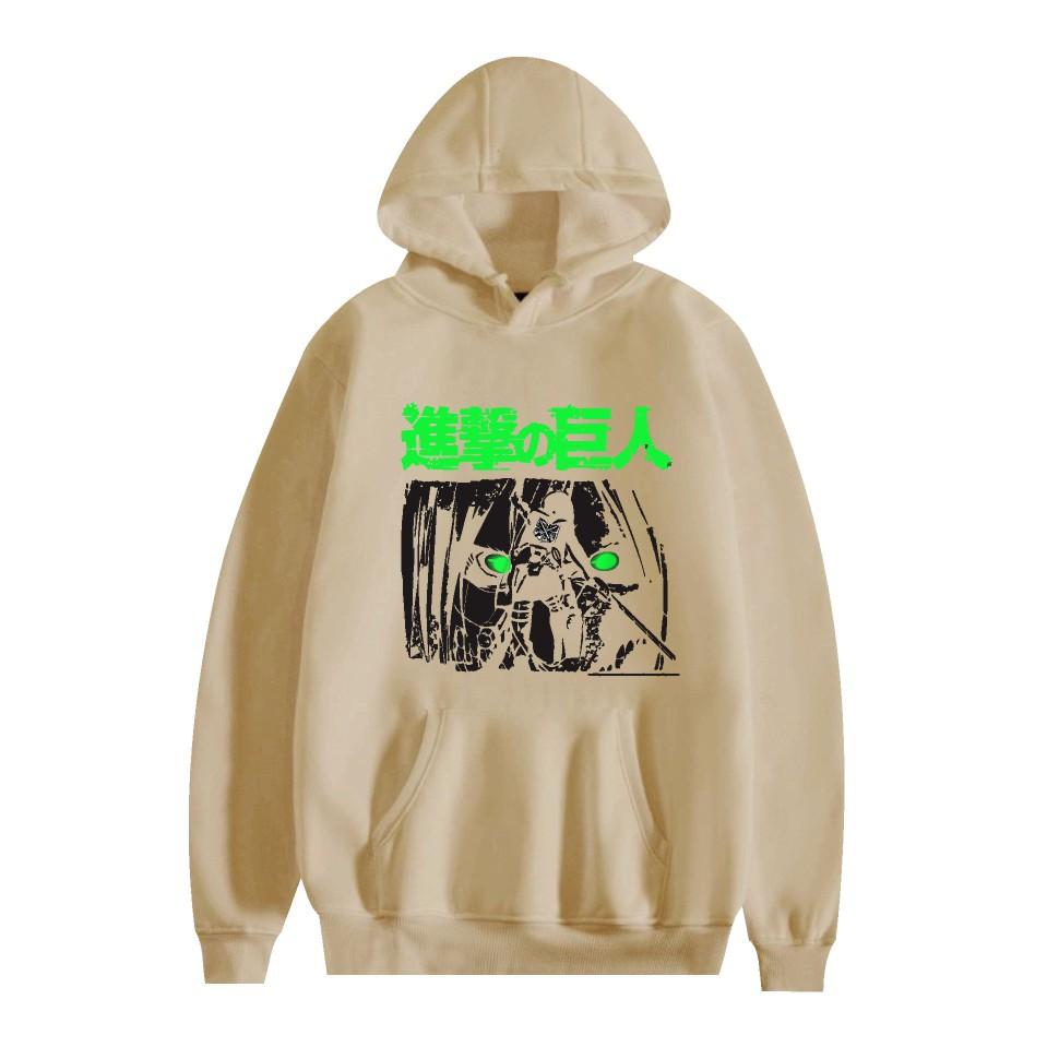 Unisex Attack on Titan Hoodie Sweatshirt Cartoon Printed Streetwear Hoodies for Couples Men Women