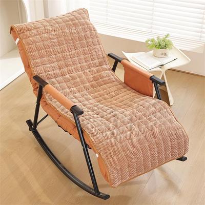 Four Seasons Universal Recliner Rocking Chair Cushion Pad with Integrated Backrest for Lazy or Nap Time