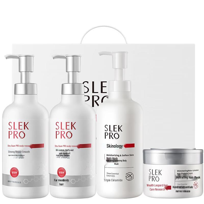 Slek PRO 4-in-1 Scalp Care Anti-Dandruff Shampoo Set