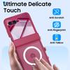 For Motorola Razr Ultra 2025 / Razr Ultra 2026 Magnetic Power,Slim Design,Screen Protector,Hinge Protection,Matte Shockproof Phone Case-Rose Red