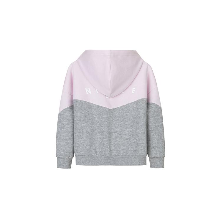 Nike Casual Sports Suit Fashionable Color Block Hooded Kids Suits Pearl-Blue Stone-South N32442150GS-003