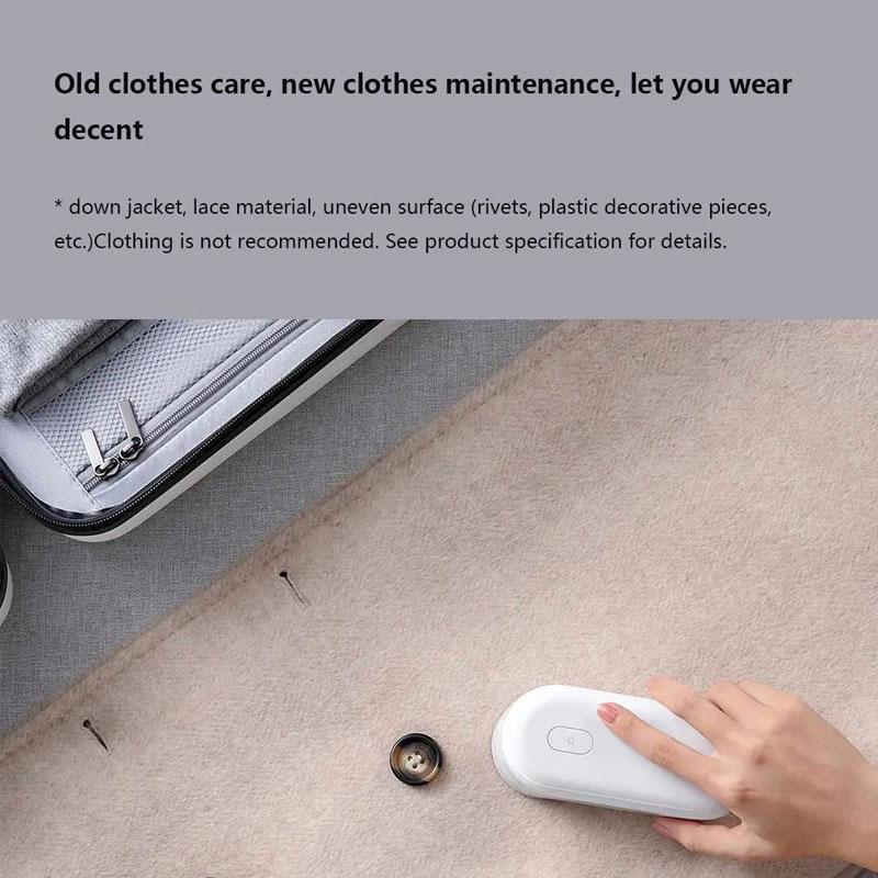 Xiaomi Quitapelusas de malla con microarco de 0,35mm, recortadora de pelusas, ropa eléctrica de 1300mAh, tela para Jersey, afeitadora, quitapelusas