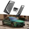 AT Sport Car Pedals for Alfa Romeo Giulia Stelvio 2016-2025 LHD Stainless Steel Gas Accelerator Brake Pedal Cover Pads Parts