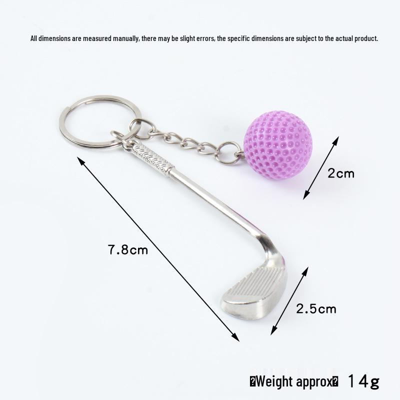 Creative Golf Ball Keychain Pendant: Simulated Golf Souvenir & Promotional Gift