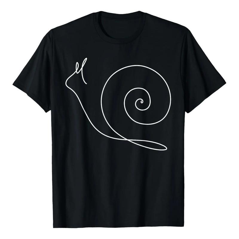 Camiseta Minimalista De Caracol Minimalismo Camiseta Out S разноцветный