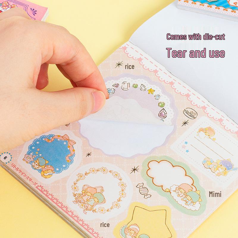 Korean SL-20 Sticker Book: Melody, Cinnamoroll, Pompompurin Planner Decorations