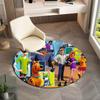 Halloween Supernatural Comedy Adventure Movie Scooby-Doo Round Carpet Soft Home Decoration Corridor Table and Chair Anti Slip Outdoor Floor Mat Rug 16