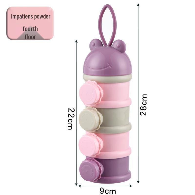 Portable Baby Formula and Snack Storage Container, Large Capacity Portioning Box for Infants