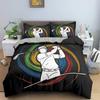 Sport Player King Queen Duvet Cover Skiing Action Bedding Set Teens Adults Extreme Sport Soft Black 2/3pcs Polyester Quilt Cover