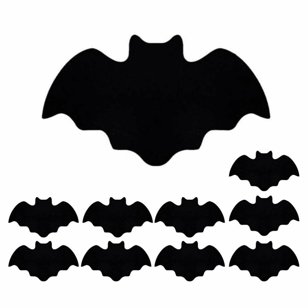 10Pcs Heat Resistant Bat Shape Table Mat Creative Place Mat Halloween Dining Mat Home Decoration