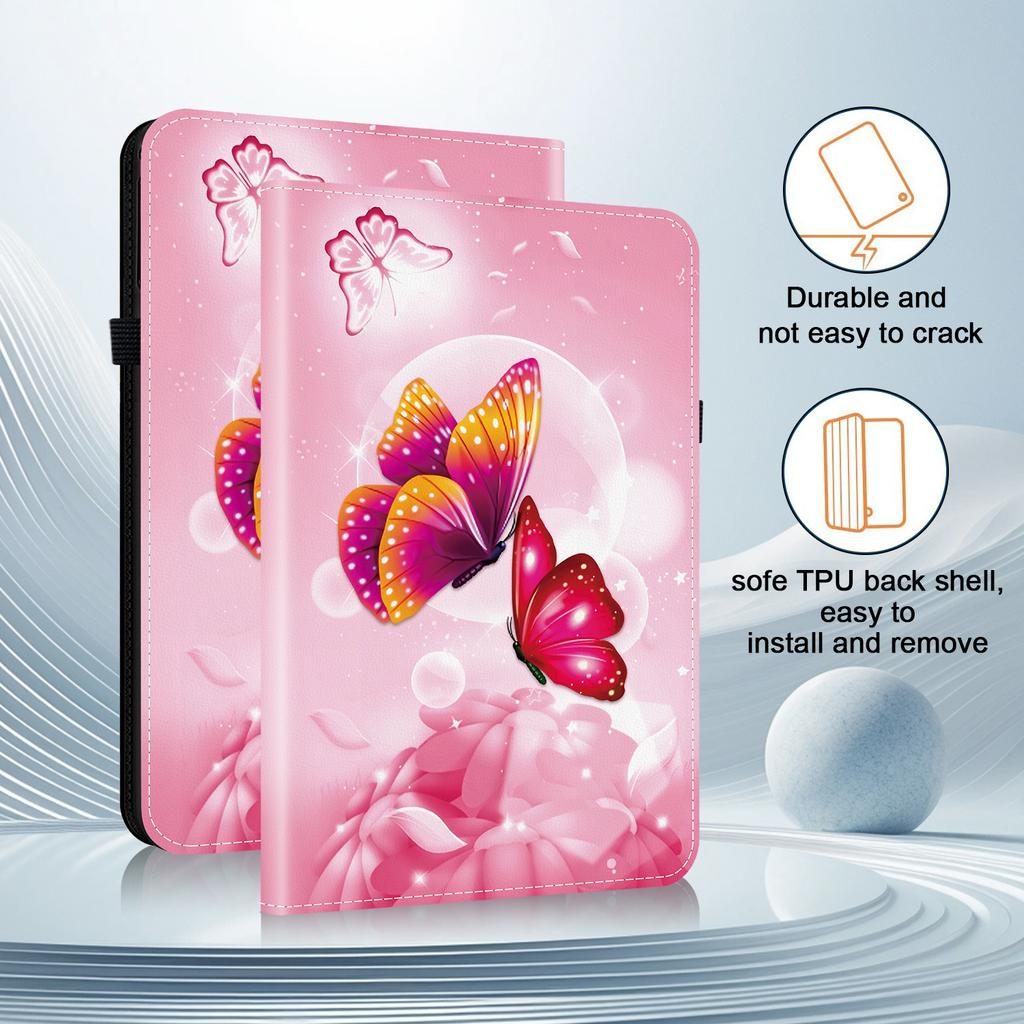PU Leather Tablet Case for Samsung Galaxy Tab S10+ (12.4")-11 Styles! Durable,with 2 Stand Slots,Pencil Holder & Card Slots,Flexible TPU Back Cover