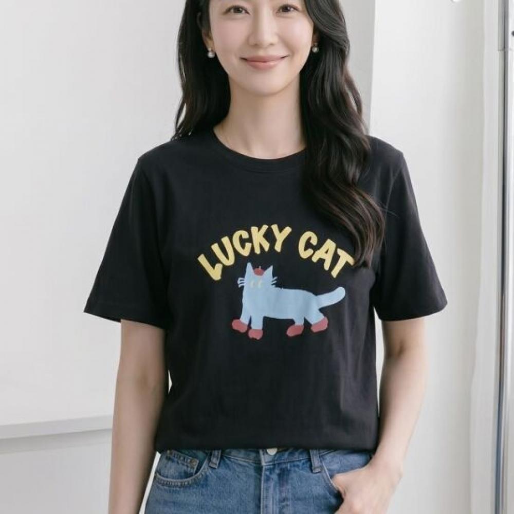 Navava Women Thin Cool Daily PrinTing Round Neck ShorT Sleeve T shirT nT3378