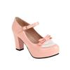 High Heels Damen Runde Spitze Schnallenriemen Einzelne Schuhe Frühling Mary Jane Schuhe Plateau-Sohlen Kleine Personen Erhöhen Höhe