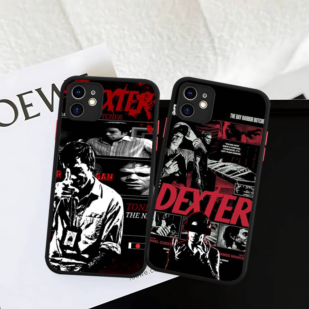 Dexter Morgan Phone Cases For IPhone 16 15 14 Plus 13 12 11 Pro Max Matte Oft Bumper Phone Cover
