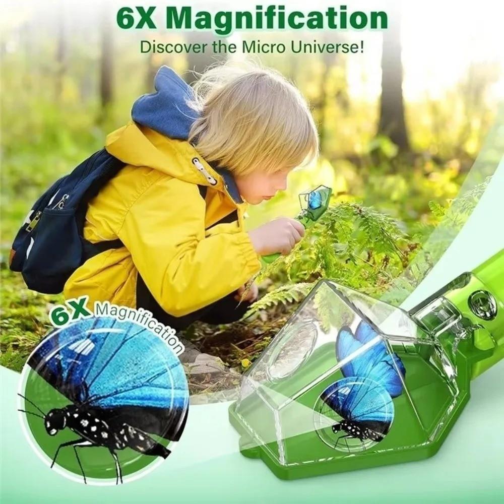 Multifunctional Handheld Insect Trap Push Type Bug Catcher Insect Observer  For Children