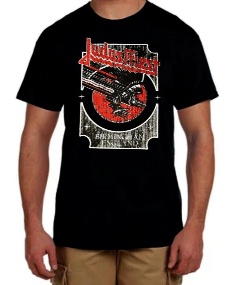 Judas Priest English Heavy Metal Band (Birmingham) Men s Black T-Shirt 4XL