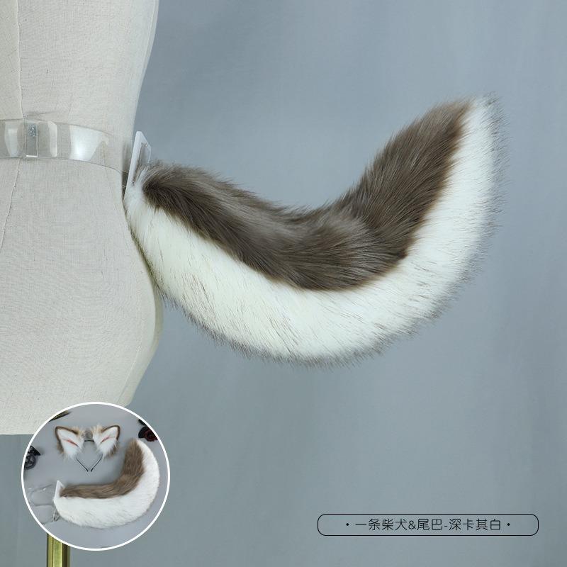 Simulation animal ear headband plush cosplay dress up cosplay shiba inu ears face wash headband headgear hair accessories