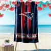 Name Custom New England Patriots Logo Print Beach Towel, Large Soft Quick Dry Towel for Beach Camping Swimming