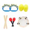 5Pcs Wood Percussion Instruments for Children Preschool Educational Learning Set