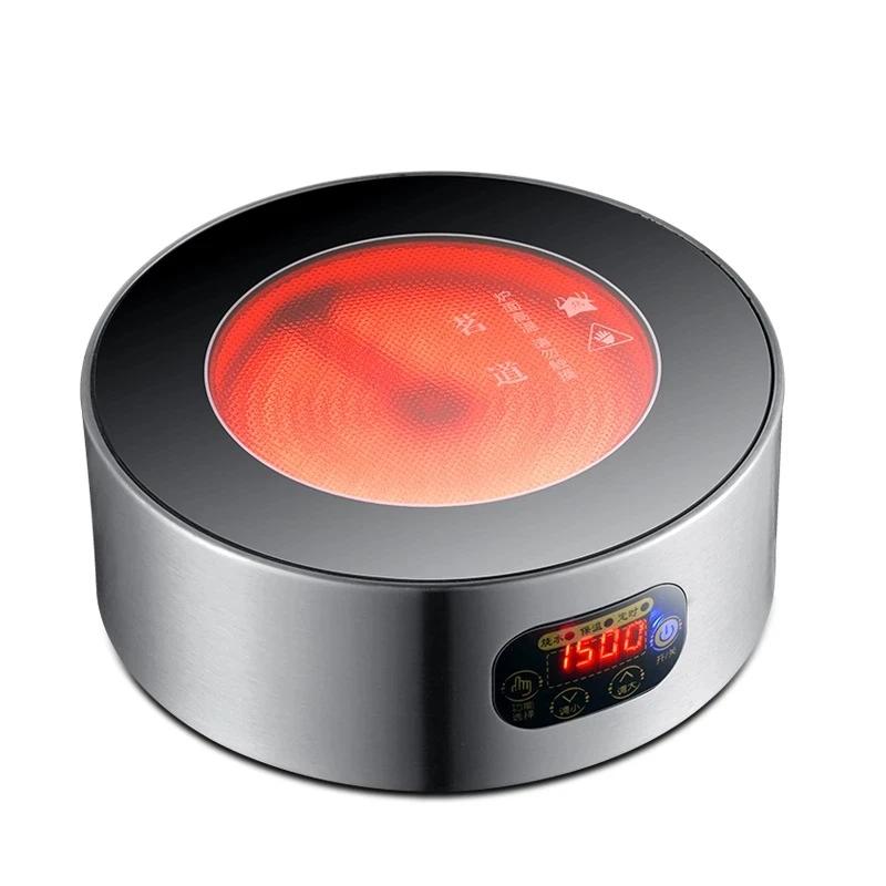 

1500 Вт Мини электрическая плита духовка плита конфорка многофункциональная плита для приготовления пищи нагревательная плита нагревание кофе чай молоко офис дом серебряный